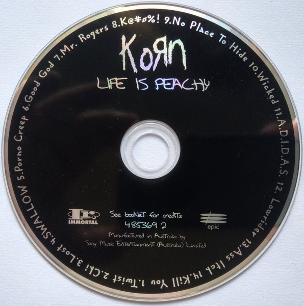Korn - Life Is Peachy CD | Immortal Records (485369 2) - 3 Korn - Life Is Peachy CD | Immortal Records (485369 2) - 3