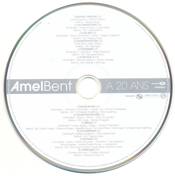 Amel Bent - À 20 Ans | Jive/Epic (886971109802) - 3