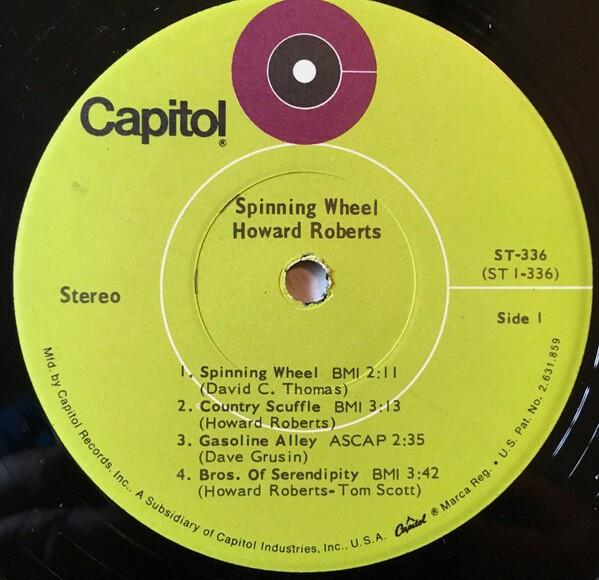 Howard Roberts - Spinning Wheel | Capitol Records (ST-336) - 3 Howard Roberts - Spinning Wheel | Capitol Records (ST-336) - 3