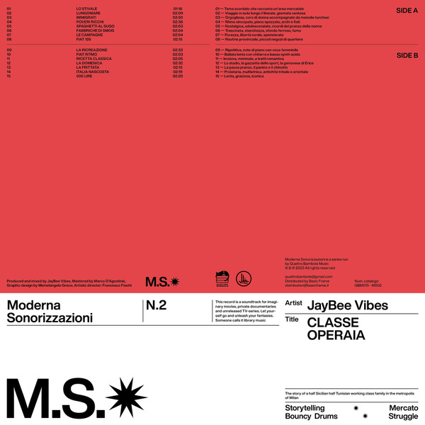 JayBee Vibes - Classe Operaia | Quattro Bambole Music (QBM015) - 2