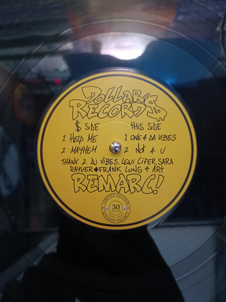 Remarc - Help Me | Dollar Records (DOLD002) - 3 Remarc - Help Me | Dollar Records (DOLD002) - 3