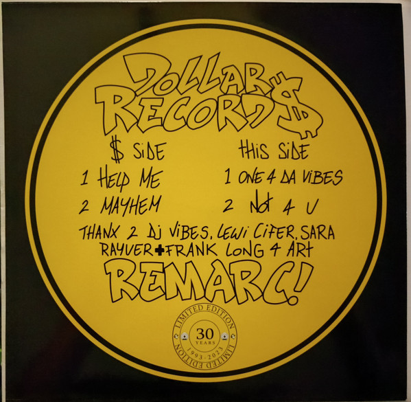 Remarc - Help Me | Dollar Records (DOLD002) - 2 Remarc - Help Me | Dollar Records (DOLD002) - 2