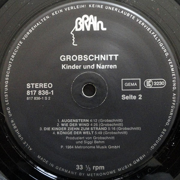 Grobschnitt - Kinder + Narren | Brain (BRAIN 817 836-1 ME) - 4 Grobschnitt - Kinder + Narren | Brain (BRAIN 817 836-1 ME) - 4