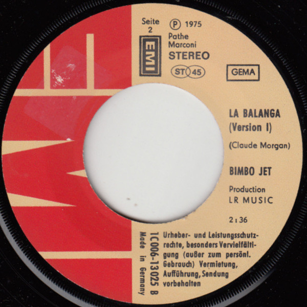 Bimbo Jet - La Balanga | EMI (1C 006-13 025) - 4