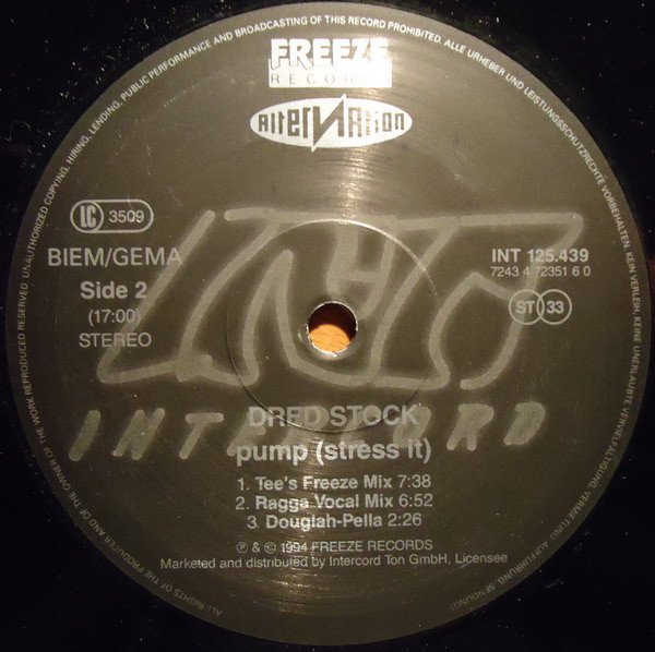 Dred Stock Featuring Douglah - Pump (Stress It) | Freeze Records (INT 125.439) - 2