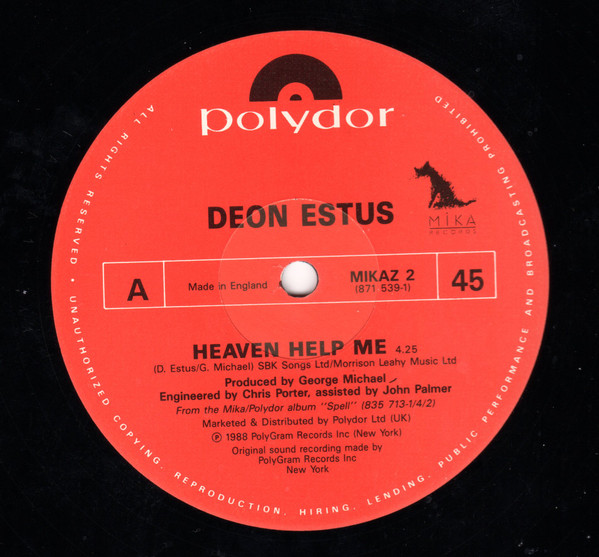 Deon Estus - Heaven Help Me | Mika Records (MIKAZ 2) - main Deon Estus - Heaven Help Me | Mika Records (MIKAZ 2) - main