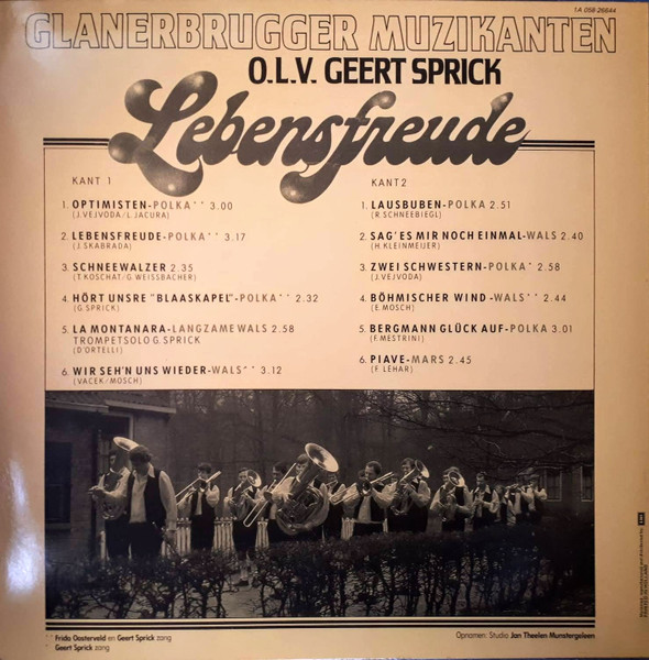 De Glanerbrugger Muzikanten o.l.v. Geert Sprick - Lebensfreude | EMI (1A 058-26644) - 2 De Glanerbrugger Muzikanten o.l.v. Geert Sprick - Lebensfreude | EMI (1A 058-26644) - 2