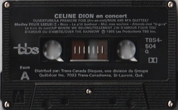 Céline Dion - En Concert | TBS (TBS4- 504) - 2 Céline Dion - En Concert | TBS (TBS4- 504) - 2