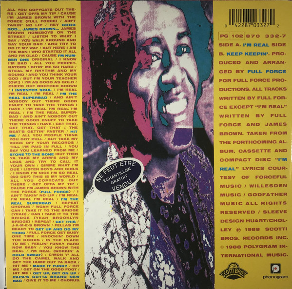 James Brown - I'm Real | Scotti Bros. Records (870 332-7) - 4