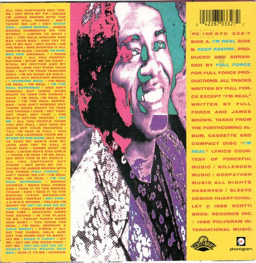 James Brown - I'm Real | Scotti Bros. Records (870 332-7) - 2