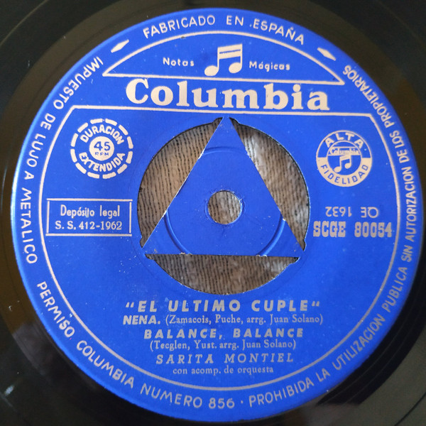 Sara Montiel - El Ultimo Cuplé | Columbia (SCGE 80054) - 3