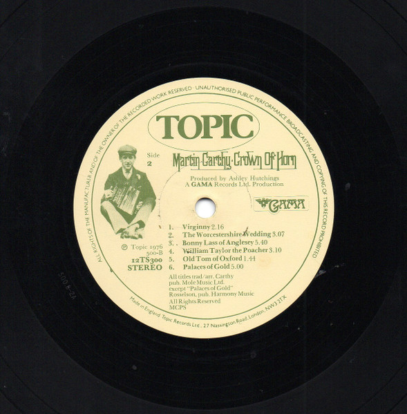 Martin Carthy - Crown Of Horn | Topic Records (12TS300) - 4