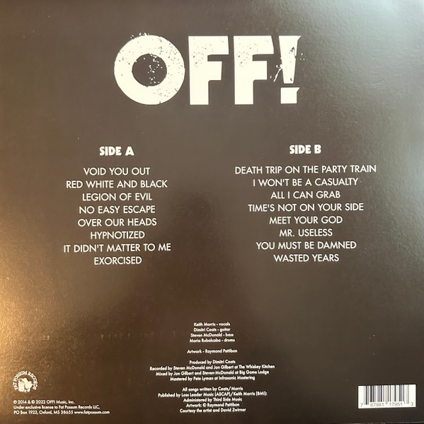 OFF! - Wasted Years [Vinyl] | Fat Possum Records (FP1795-1) - 2