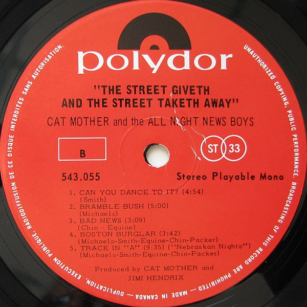 Cat Mother And The All-Night Newsboys - The Street Giveth.. And The Street Taketh Away | Polydor (543.055) - 4 Cat Mother And The All-Night Newsboys - The Street Giveth.. And The Street Taketh Away | Polydor (543.055) - 4