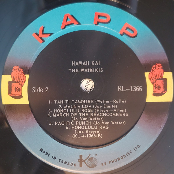 The Waikiki's - Hawaii Tattoo [Vinyl] | Kapp Records (KL-1366) - 4