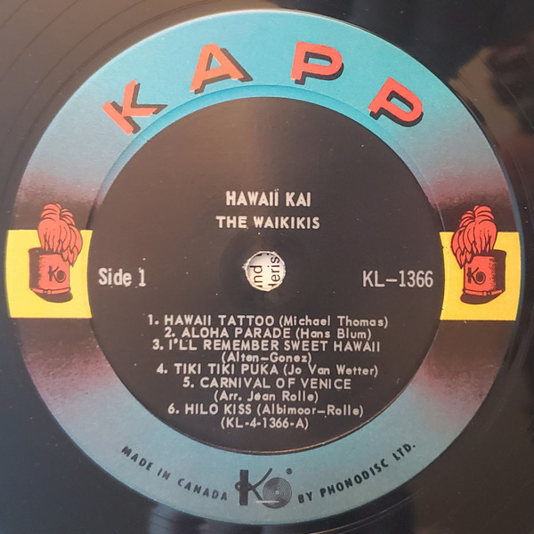 The Waikiki's - Hawaii Tattoo [Vinyl] | Kapp Records (KL-1366) - 3