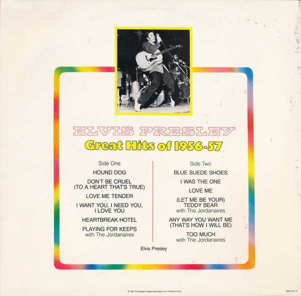Elvis Presley - Great Hits Of 1956-57 | Reader's Digest (RBA-072/D) - 2 Elvis Presley - Great Hits Of 1956-57 | Reader's Digest (RBA-072/D) - 2