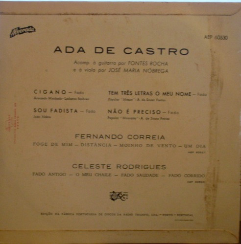 Ada De Castro - Ada De Castro | Alvorada (AEP 60530)
