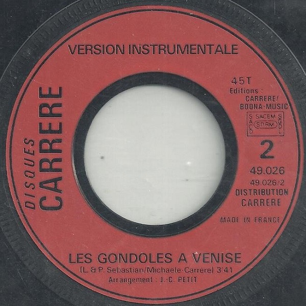 Sheila & Ringo - Les Gondoles A Venise | Disques Carrere (49.026) - 4