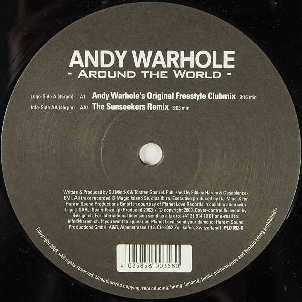 Andy Warhole - Around The World | Planet Love Records (PLO 052-6) - main