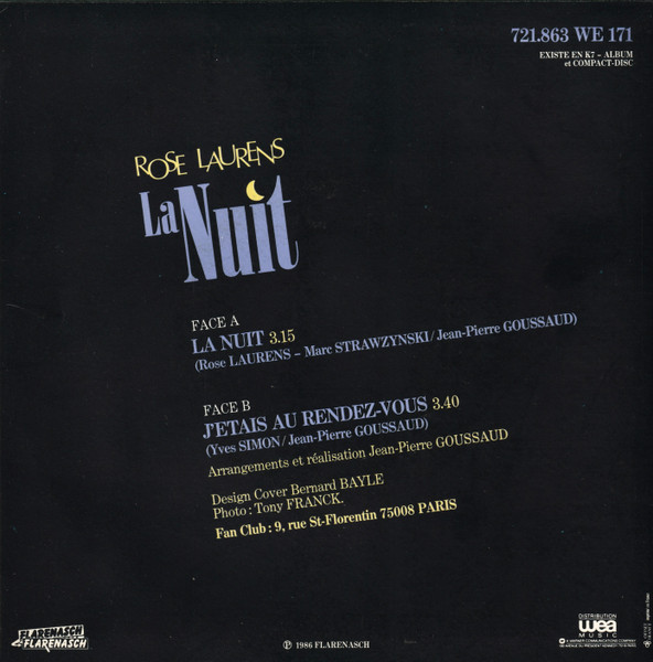 Rose Laurens - La Nuit | Flarenasch (721.863) - 2