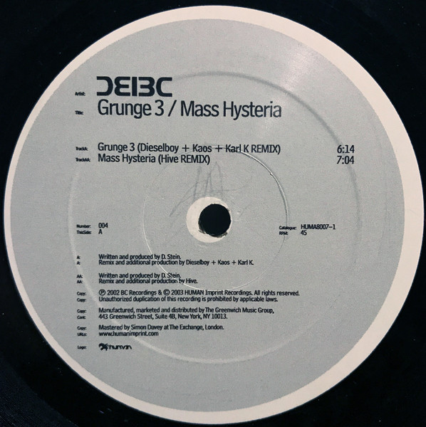 Grunge 3 / Mass Hysteria (The Remixes)