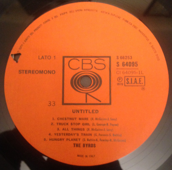 The Byrds - (Untitled) | CBS (S 66253) - 4 The Byrds - (Untitled) | CBS (S 66253) - 4