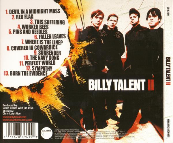 Billy Talent - Billy Talent II [CD] | Atlantic (CD 83941) - 2