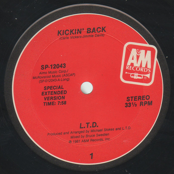 L.T.D. - Kickin' Back | A&M Records (SP-12043)