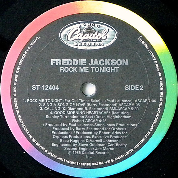 Freddie Jackson - Rock Me Tonight [Vinyl] | Capitol Records (ST-12404) - 3