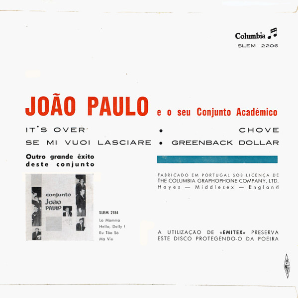 Conjunto Académico João Paulo - It's Over | Columbia (SLEM 2206) - 2