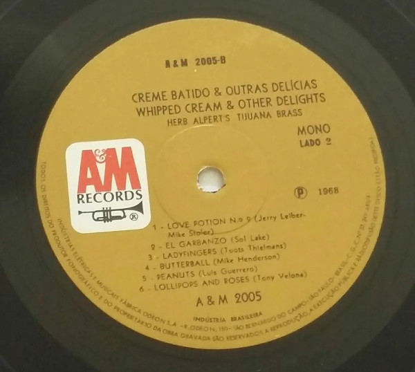 Herb Alpert & The Tijuana Brass - Whipped Cream & Other Delights | A&M Records (A&M 2005) - 4