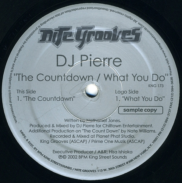 DJ Pierre - The Countdown / What You Do | Nite Grooves (KNG 173) - main