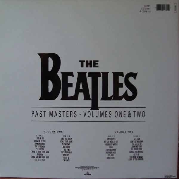 The Beatles - Past Masters - Volumes One & Two | Parlophone (2-062 7911351) - 2