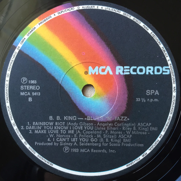 B.B. King - Blues 'N' Jazz | MCA Records (MCA 5413) - 4 B.B. King - Blues 'N' Jazz | MCA Records (MCA 5413) - 4