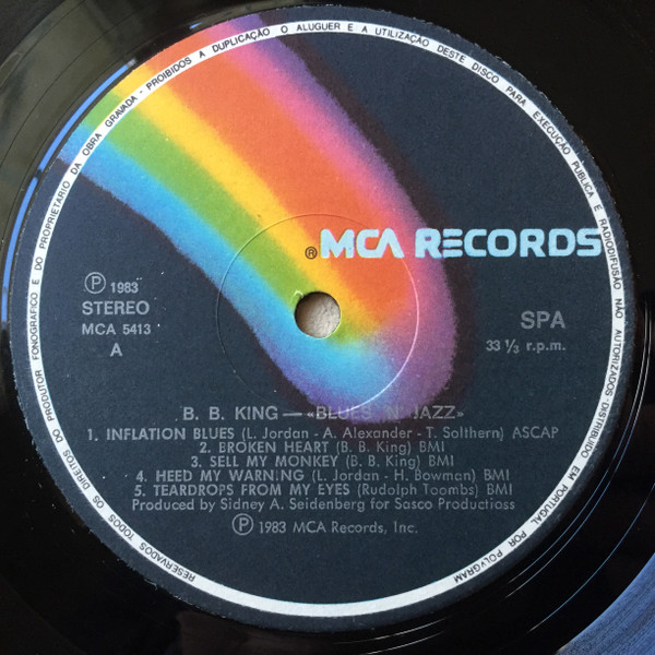 B.B. King - Blues 'N' Jazz | MCA Records (MCA 5413) - 3 B.B. King - Blues 'N' Jazz | MCA Records (MCA 5413) - 3