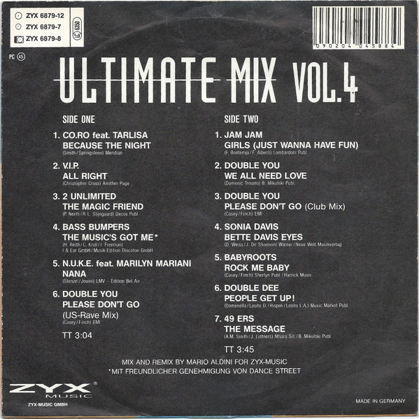 Various - Ultimate Mix Vol. 4 | ZYX Music (ZYX 6879-7) - 2