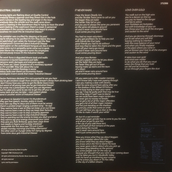 Dire Straits - Love Over Gold | Vertigo (3752906) - 3 Dire Straits - Love Over Gold | Vertigo (3752906) - 3