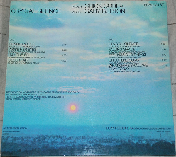 Gary Burton / Chick Corea - Crystal Silence | ECM Records (ECM 1024 ST) - 2