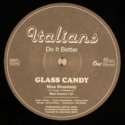 Glass Candy - Miss Broadway | Italians Do It Better (TMU190)