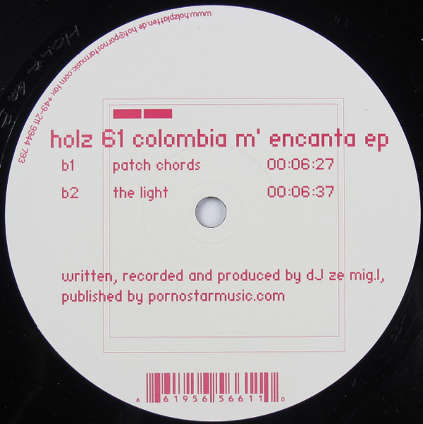 DJ Ze Mig L - Colombia M' Encanta EP | Holzplatten (HOLZ 61) - 2