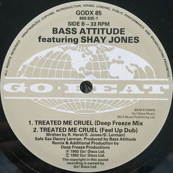 Bass Attitude - Treated Me Cruel | Go! Beat (GODX 85) - 2