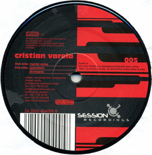 Cristian Varela - Mental Noise | Session Recordings (SESS 004005)