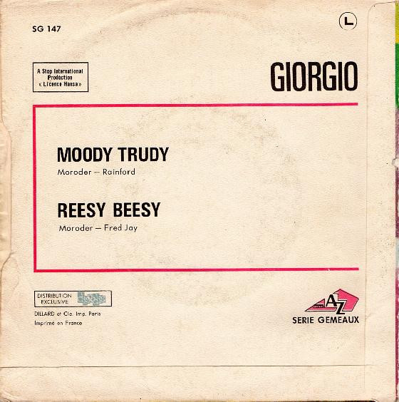 Giorgio Moroder - Moody Trudy / Reesy Beesy | Disc'Az (AZ 10.521) - 2 Giorgio Moroder - Moody Trudy / Reesy Beesy | Disc'Az (AZ 10.521) - 2