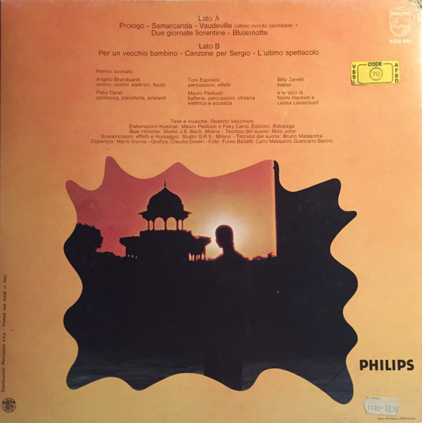 Roberto Vecchioni - Samarcanda | Philips (6323 049) - 2