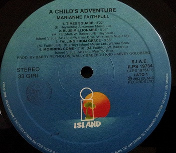 Marianne Faithfull - A Childs Adventure | Island Records (ILPS 19734) - 2