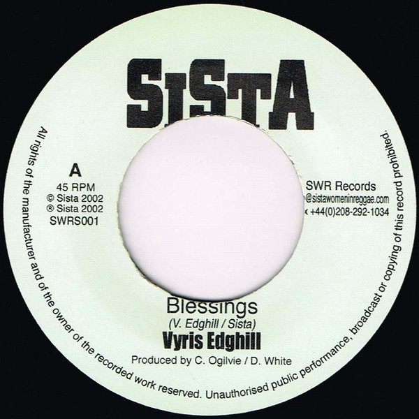 Vyris Edghill / Thriller Jenna - Blessings / Focus | Sista (SWRS001) - main Vyris Edghill / Thriller Jenna - Blessings / Focus | Sista (SWRS001) - main