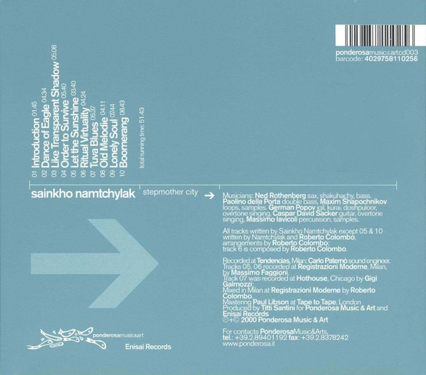 Sainkho - Stepmother City | Ponderosa Music & Art (cd003) - 2 Sainkho - Stepmother City | Ponderosa Music & Art (cd003) - 2