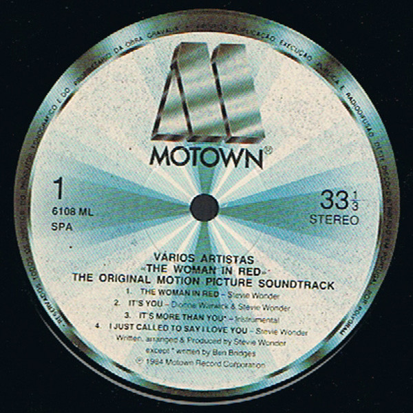 Stevie Wonder - The Woman In Red (Selections From The Original Motion Picture Soundtrack) | Motown (6108ML) - 2