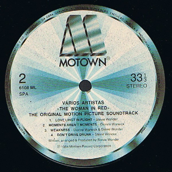 Stevie Wonder - The Woman In Red (Selections From The Original Motion Picture Soundtrack) | Motown (6108ML) - 3